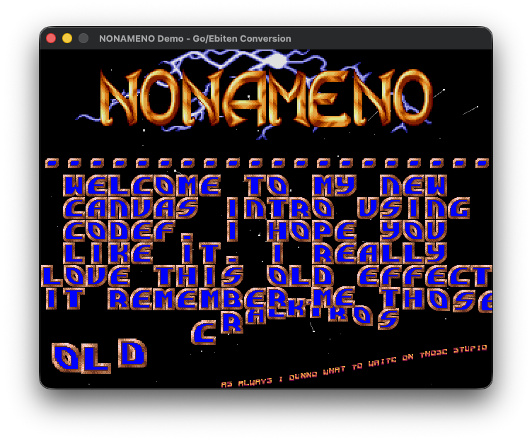 Capture de Nonameno Demo